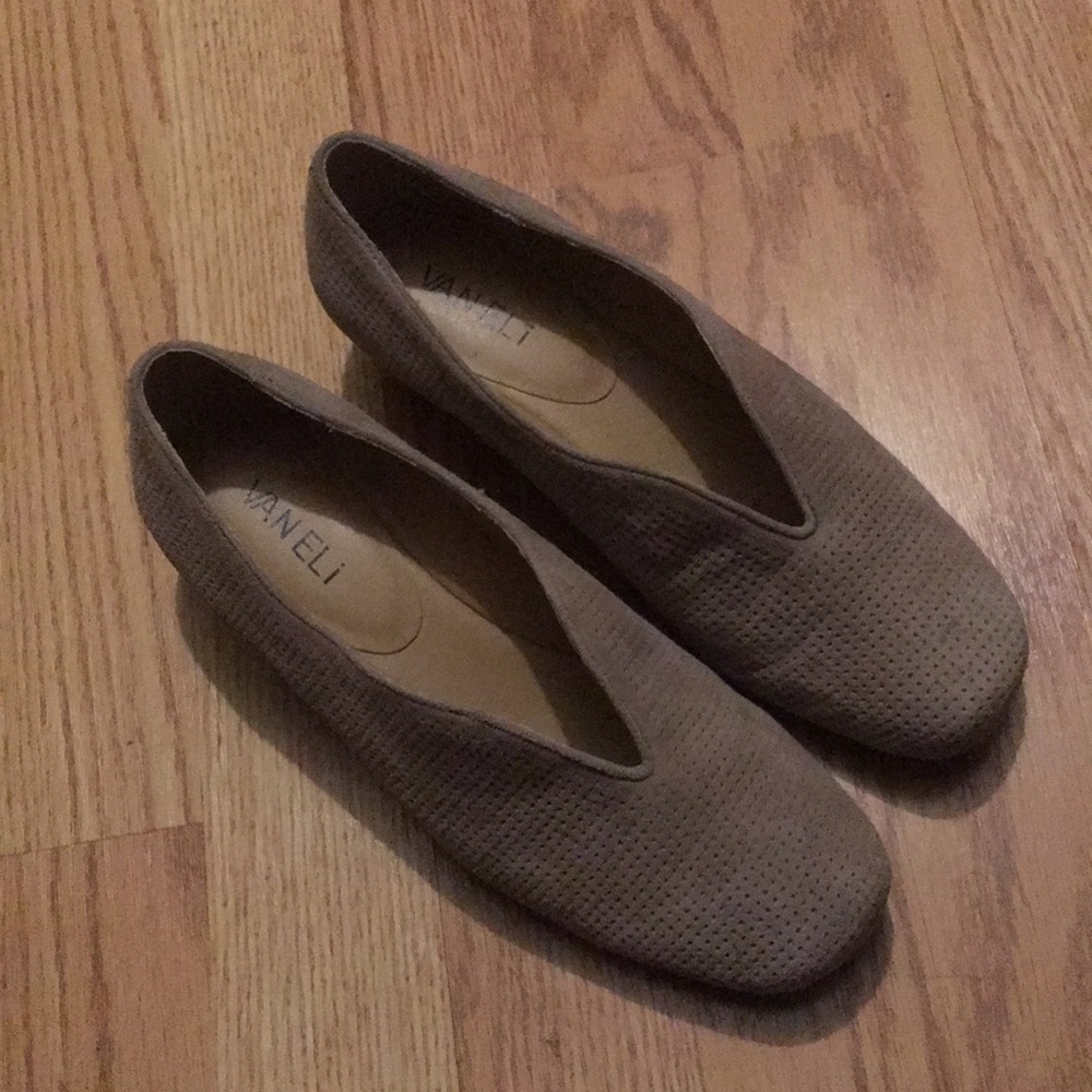 Vaneli, wedge slip on, worn once. Size 6 1/2